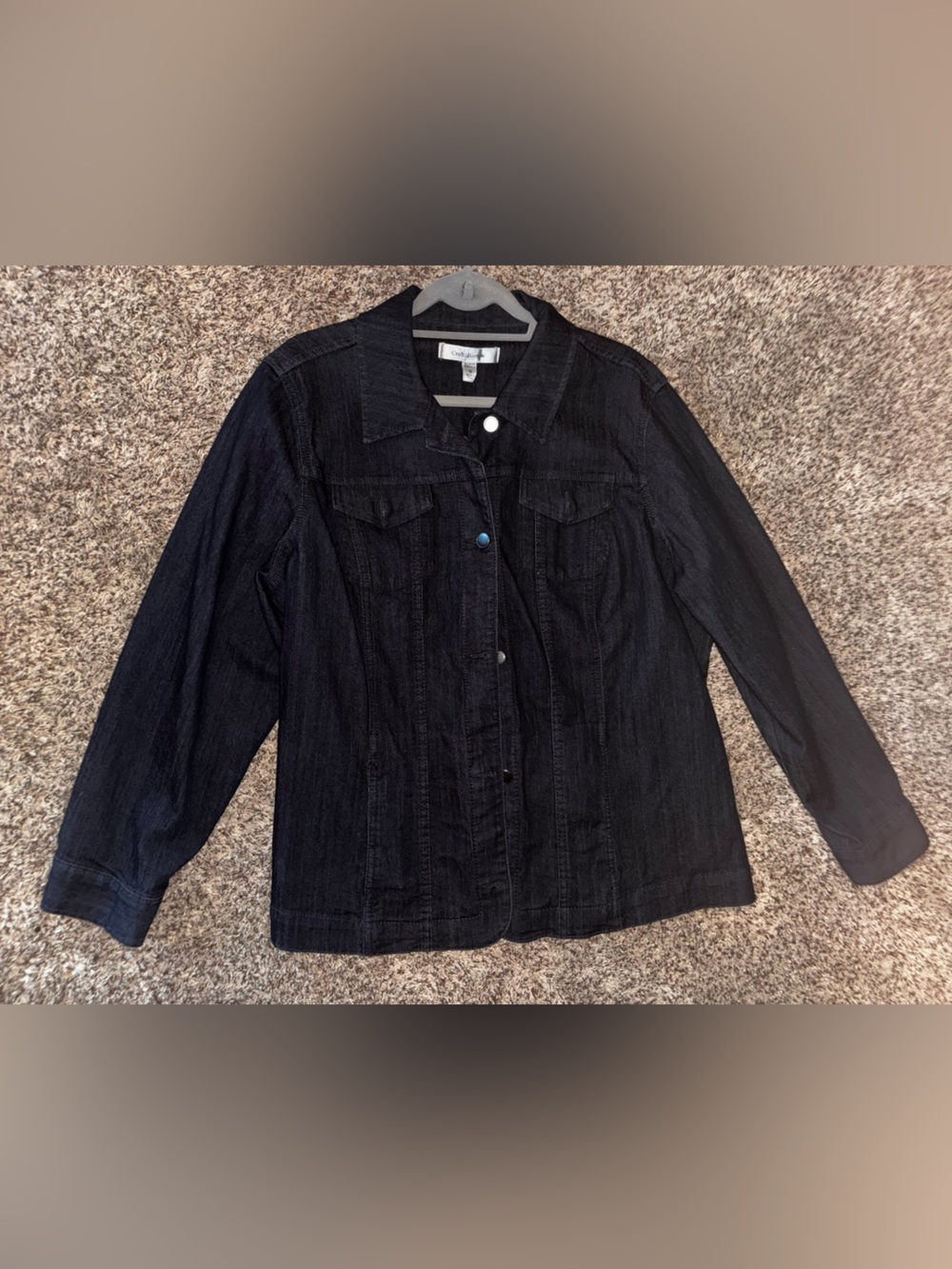 Women’s Dark Blue Denim Jacket - Croft & Barrow
